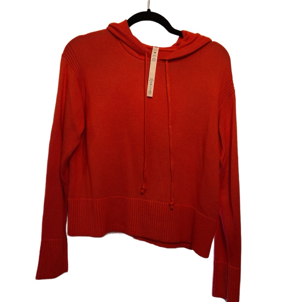 lululemon athletica Red Crew Neck Sweater